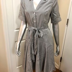 Brooks Brothers Polka Dot 100% Cotton Dress with Pockets